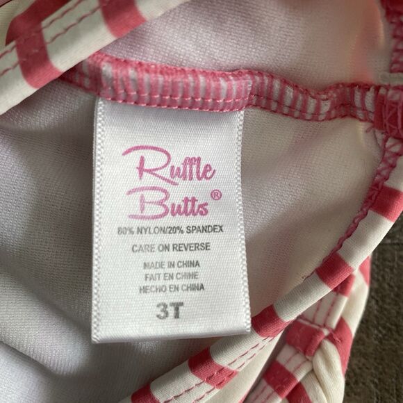 Ruffle Butts You're The Tweetest Long Sleeve Rash Guard Bikini Set Size 3T - Picture 7 of 9